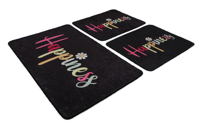 Mijölnir Happiness Djt Juego de alfombrillas de baño Multicolor